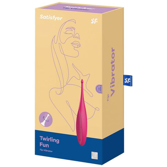 SATISFYER - PYÖRIVÄ JA HAUSKA KÄRKIVIBRAATORI VAALEANPUNAINEN