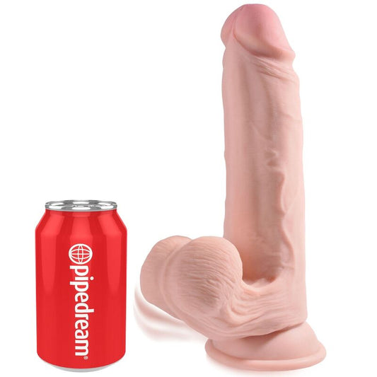 KING COCK - PLUS 3D-DILDO KEINUVA PALLONEN 20,3 CM