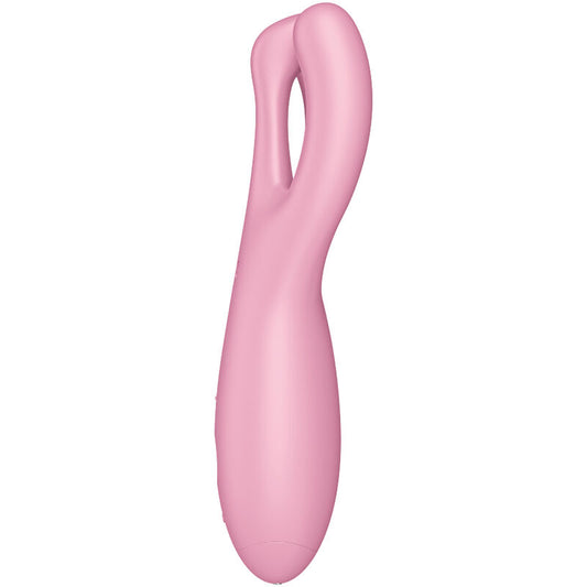SATISFYER - KOLMEN MUKAAN 4 VIBRAATORIASETUS, PINKKI