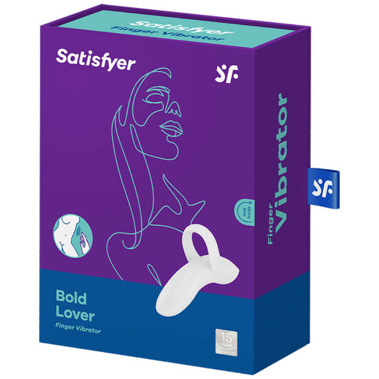 SATISFYER - BOLD LOVER -sormivibraattori, valkoinen