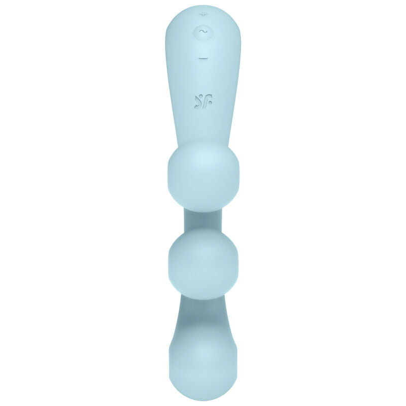 SATISFYER - TRI BALL 2 -monivärähtelijä, sininen