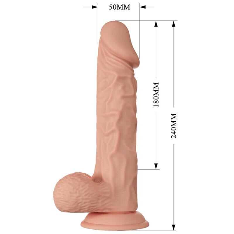 BAILE - BEAUTIFUL ENCOUNTER BURAQ JOUSTAVA REALISTINEN DILDO 24 CM LUONNOLLINEN