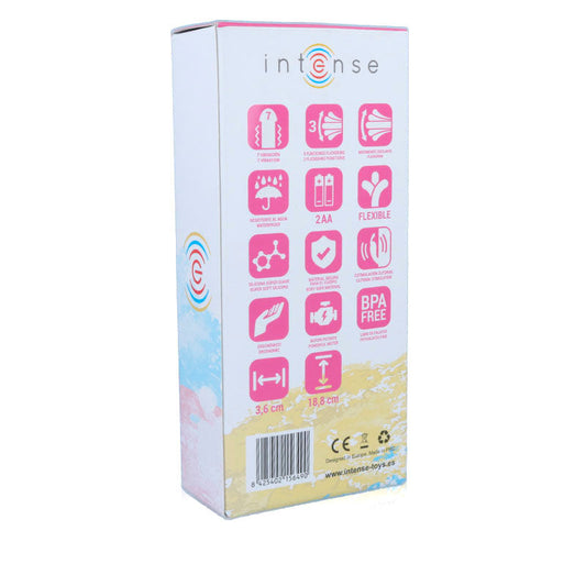 INTENSE - SUSY OSKILLOIVA VIBRAATORI PIIKIKANIINI VAALEANPUNAINEN