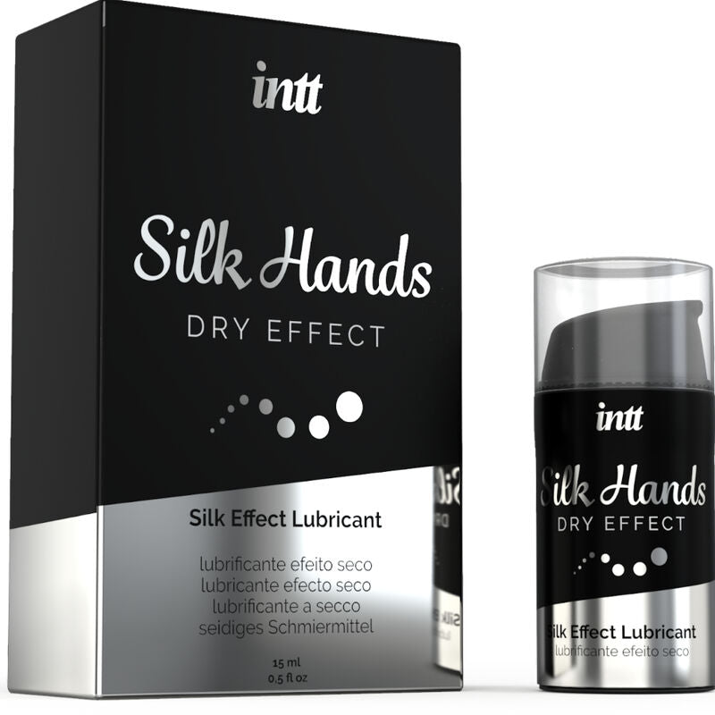 INTT LUBRICANTS - SILK HANDS LIUKAUTUSAINE, TIIVISTETTY SILIKONIKAAVA 15 ML