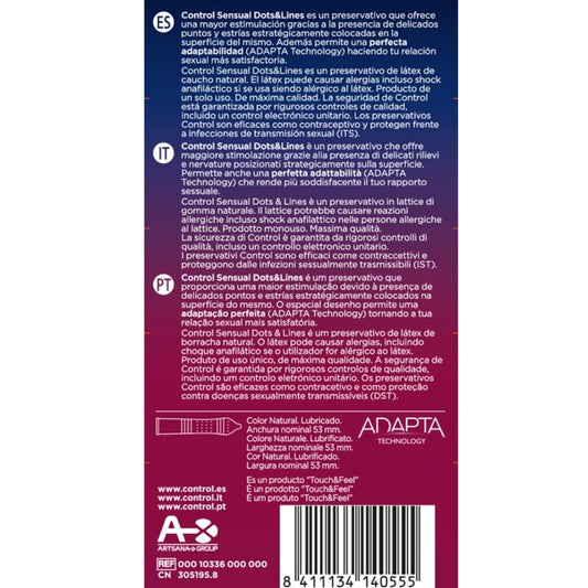 CONTROL - SENSUAL DOTS & LINES -PISTEET JA RASKAUDEN ARVET 12 YKSIKKÖÄ