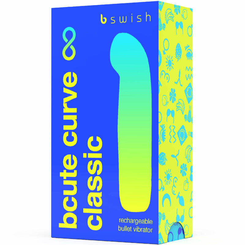 B SWISH - BCUTE CURVE INFINITE CLASSIC LADATTAVA VIBRAATORI SININEN SILIKONI