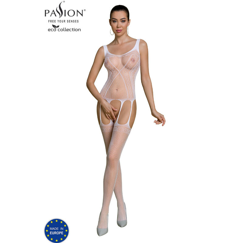PASSION - ECO COLLECTION -bodystocking ECO BS007 MUSTA