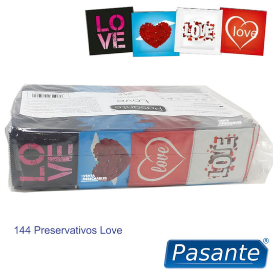 PASANTE - CONDOMS LOVE BAG 144 YKSIKÖT