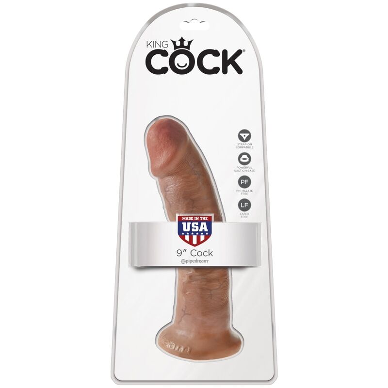 KING COCK - REALISTINEN PENIS 21,7 CM KARAMELLI