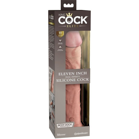 KING COCK - ELITE REALISTINEN SILIKONIDILDO 28 CM