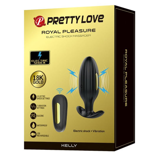 PRETTY LOVE - KELLY PLUG LADATTAVA ANAALIVIBRAATORI MUSTA