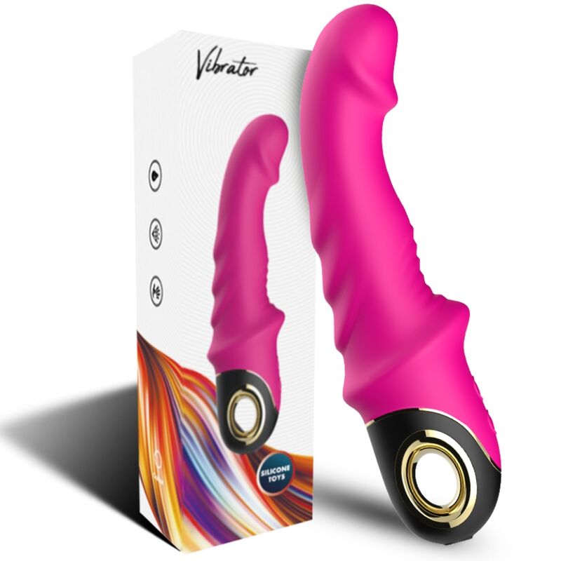 ARMONY - JOYBLADE DILDO VIBRAATORI ROTATORI FUKSIAN VALKOINEN