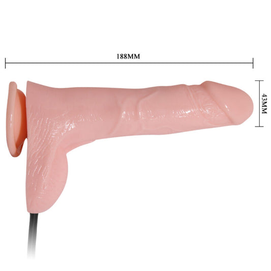 BAILE - PUHALLETTAVA REALISTINEN DILDO IMUKUPILLA 15 CM