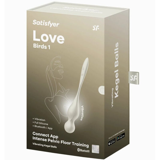 SATISFYER - LOVE BIRDS VÄRISEVÄT KEGEL-KUULOKKEET VALKOISET