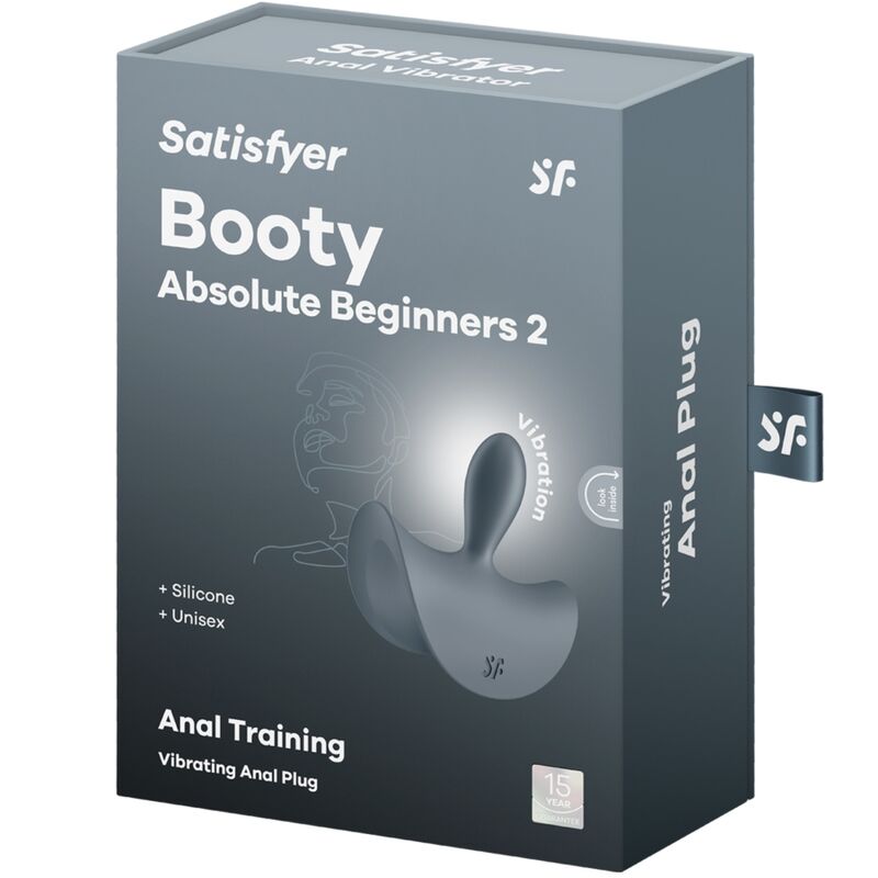 SATISFYER - BOOTY ABSOLUTE ALOITTELIJAT 2 ANAALITULPALLA VIBRAATORI UNISEX MUSTA