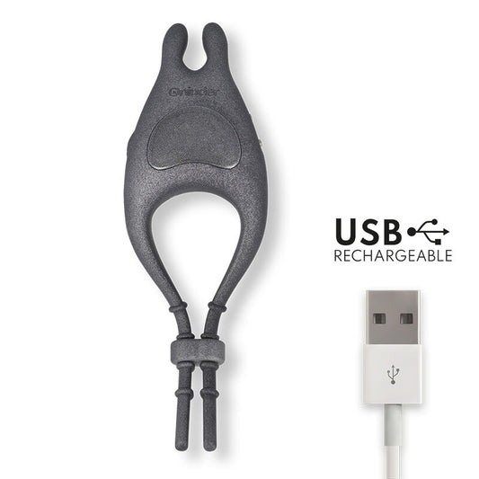 ONINDER - PAMPA LADATTAVA SÄÄDETTÄVÄ VIBRAATORIRENGAS KLITORISSTIMULAATTORILLA 10 NOPEUTTA - ILMAINEN SOVELLUS