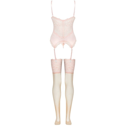 LIVCO CORSETTI FASHION - PERSIKKA-ALUSTAINEN KORSETTI + ALUSHUKKAHOUSUT