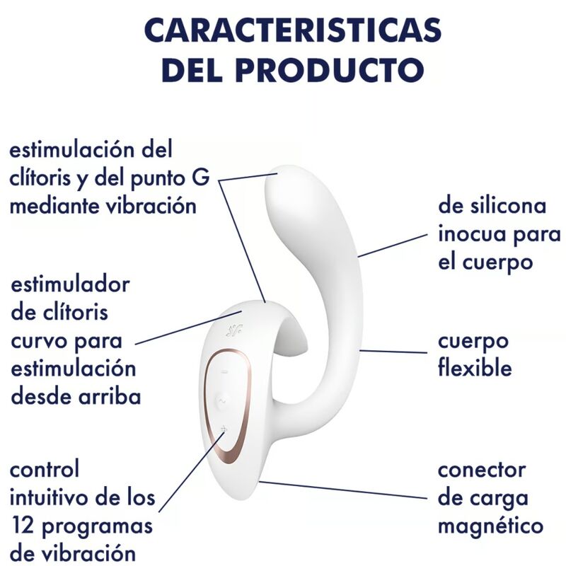 SATISFYER - G FOR GODDESS 1 KANIVIBRAATORI VALKOINEN