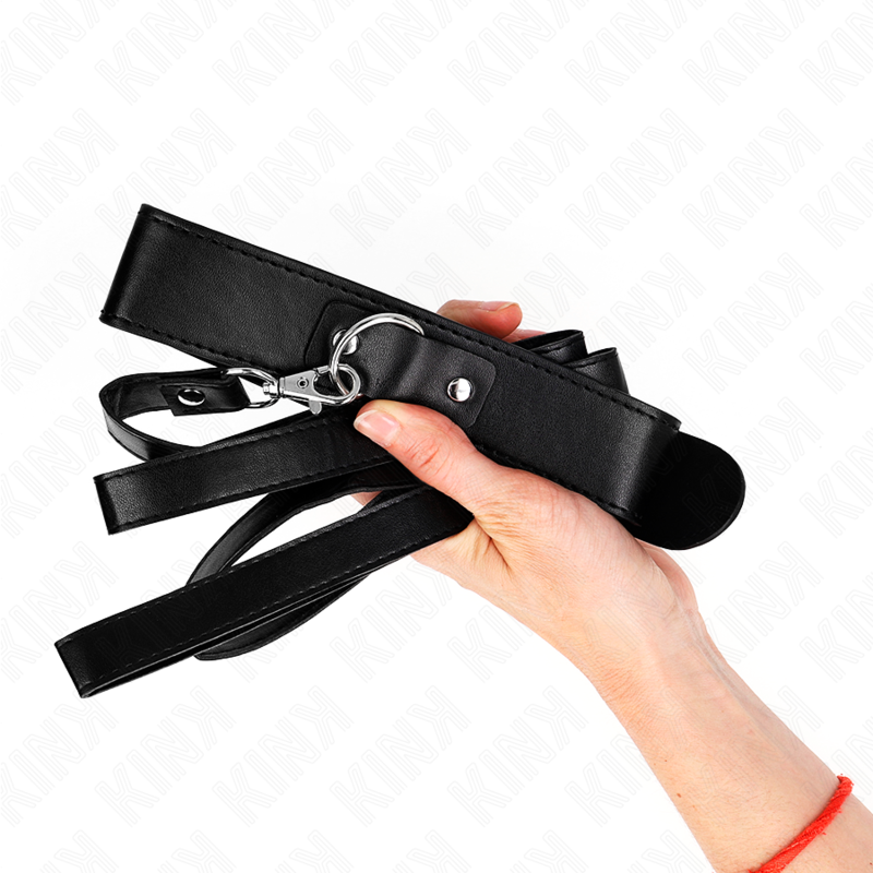 KINK - KAULAKORU VYÖLLÄ 116 CM MUSTA SÄÄDETTÄVÄ HIHNA 32-50 CM X 8 CM