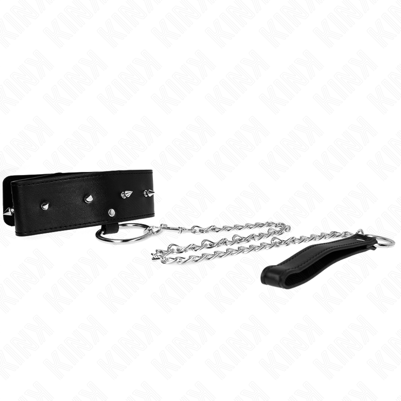 KINK - KAULAKORU 65 CM HOPEANAPEILLA VARUSTETULLA HIHNALLA MALLI 2 SÄÄDETTÄVÄ 36-43 CM X 5 CM