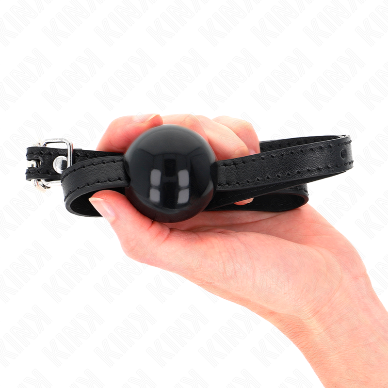 KINK - MUSTA YKSITTÄINEN KIINTEÄ PALLO 4 CM SUUKAPALLO 65 X 1,5 CM