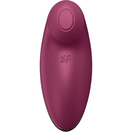 SATISFYER - TAP & CLIMAX 2 VIBRAATTORI & STIMULAATTORI PUNAINEN