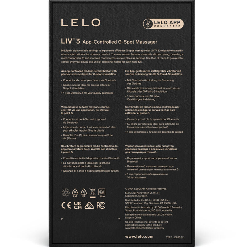 LELO - LIV™ 3 G-PISTEEN STIMULAATTORI VIOLETTI