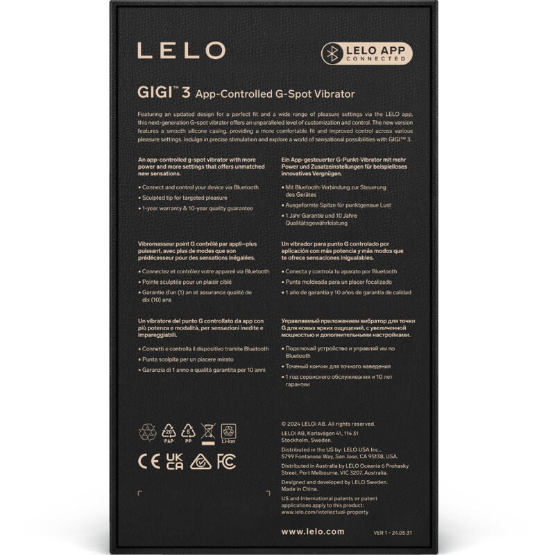 LELO - GIGI™ 3 G-PISTEVIBRAATTORI VAALEANPUNAINEN
