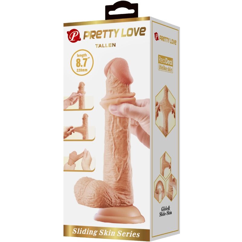 PRETTY LOVE - TALLEN REALISTINEN DILDO 22 CM LIHASTA