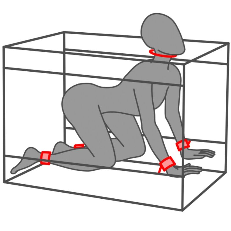 SALAINEN KUPLI - KINK CLUB LA NICHE -MÖKKI MUSTA JA PUNAINEN