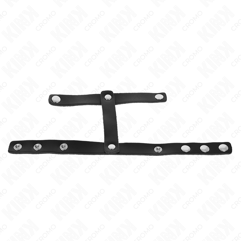 KINK - SÄÄDETTÄVÄ NAHKAINEN PENISRENGAS JA PALLO -JAKAJAHIHNA