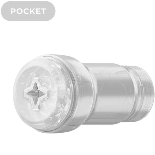 KIIROO - FEEL POCKET STROKER CRYSTAL, KIIROO LÄPINÄKYVÄ