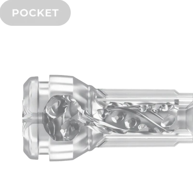 KIIROO - FEEL POCKET STROKER CRYSTAL, KIIROO LÄPINÄKYVÄ