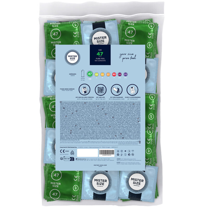 MISTER SIZE - KONDOMSTORLEK XS 47 MM (100 ENHETER)