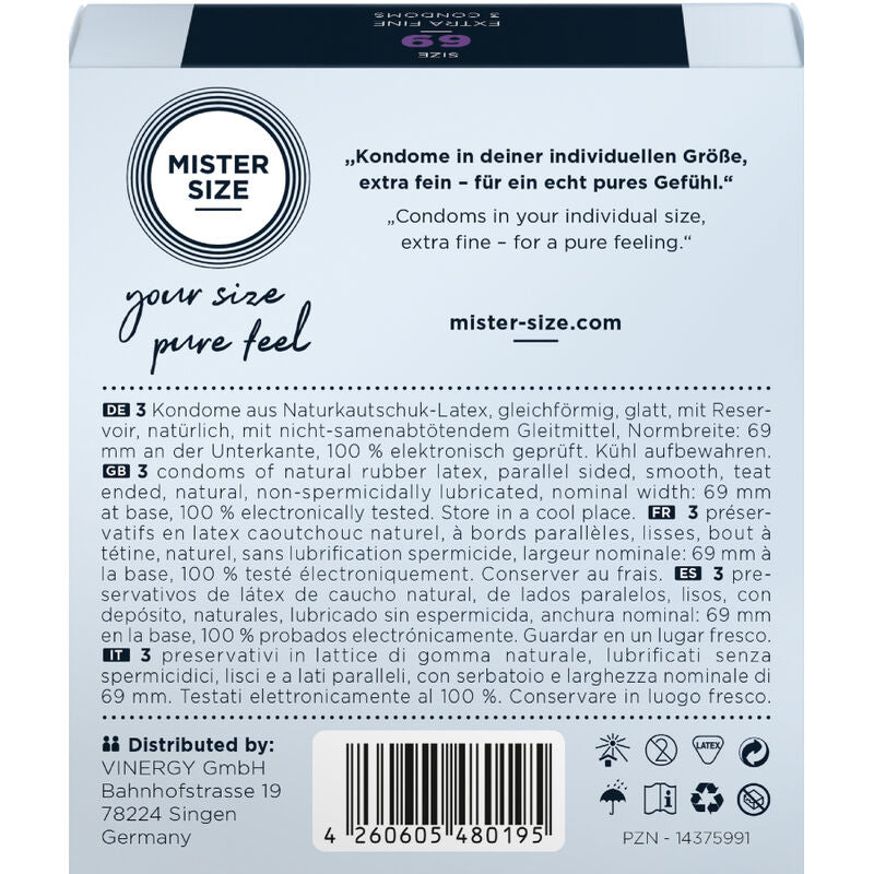 MISTER SIZE - KONDOMIKOKO XXXL 69 MM (3 KPL)
