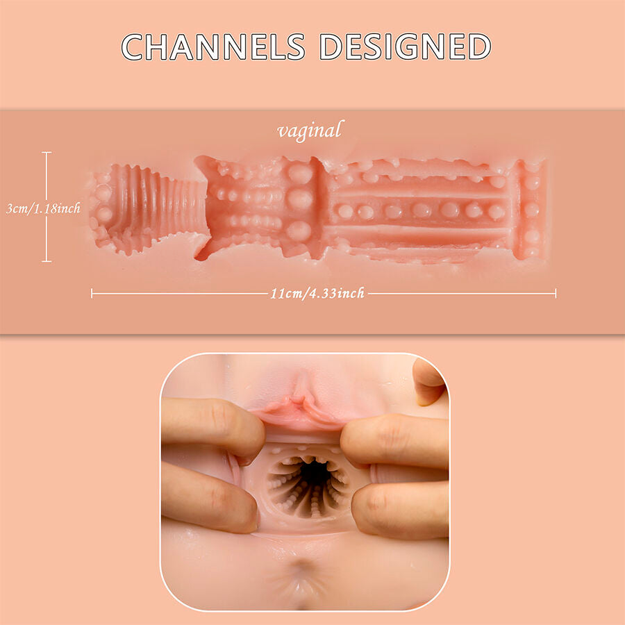 XISE - ETHEL REALISTINEN TYÖNTÖÖNPAINOLLA VARUSTETTU VAGINAMASTURBAATORI MONIASENTOISELLÄ VÄRINÄLLÄ