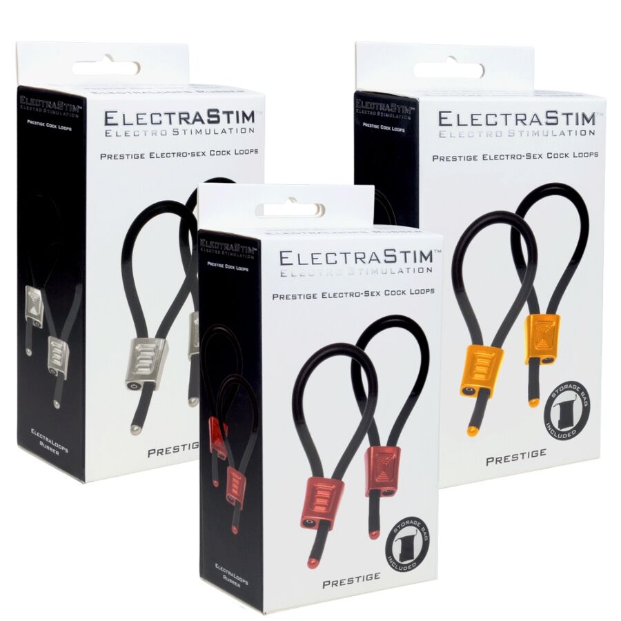 ELECTRASTIM - PRESTIGE ELECTRA LOOPS SÄÄDETTÄVÄT PENSIRENKAAT PUNAISET