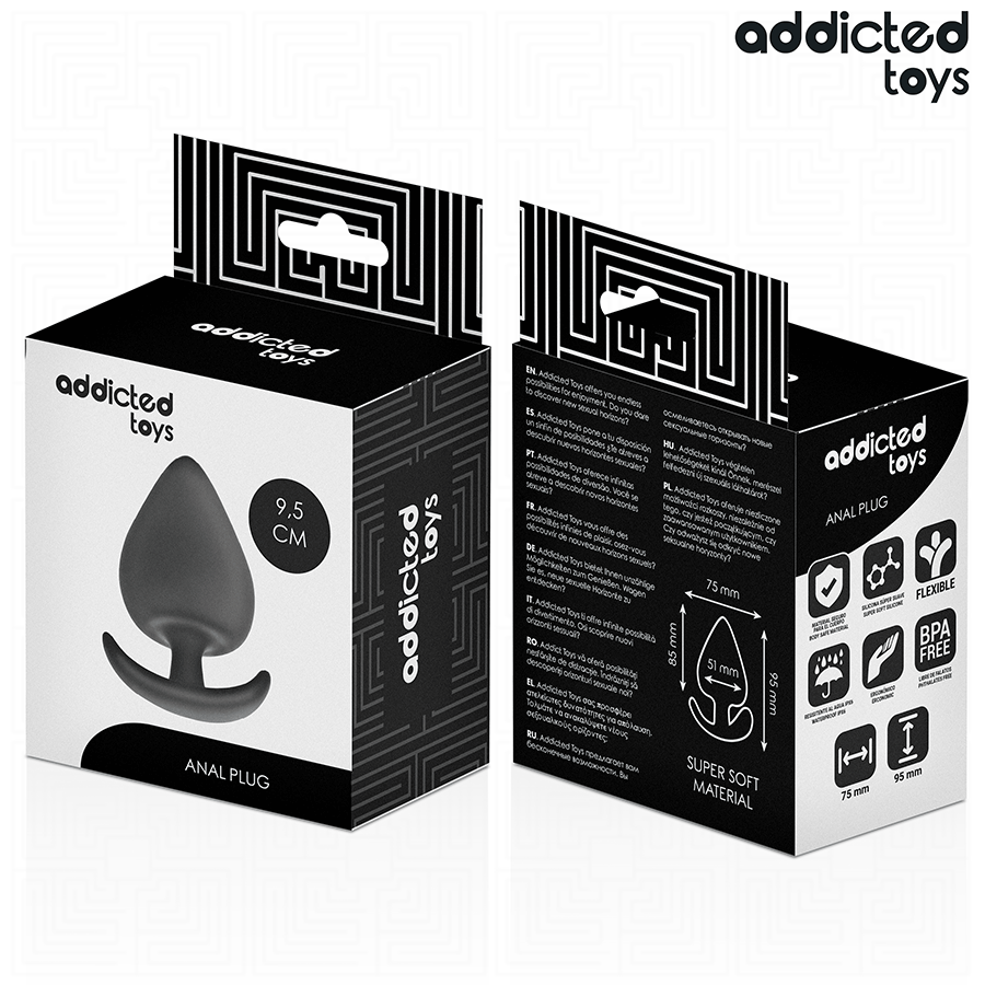 ADDICTED TOYS - ANAALITULPPA SILIKONIKOKO XL 9,5 CM