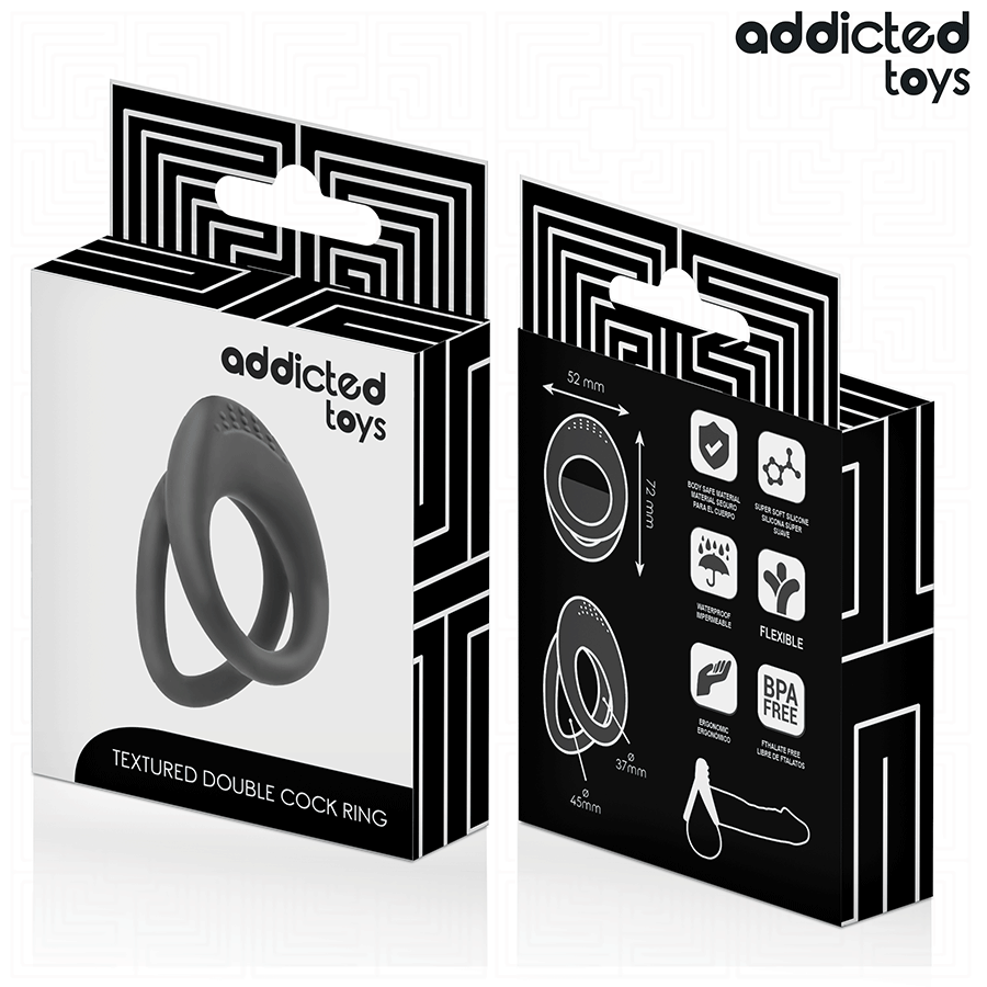 ADDICTED TOYS - KAKSINKERTAINEN PENISRENGAS