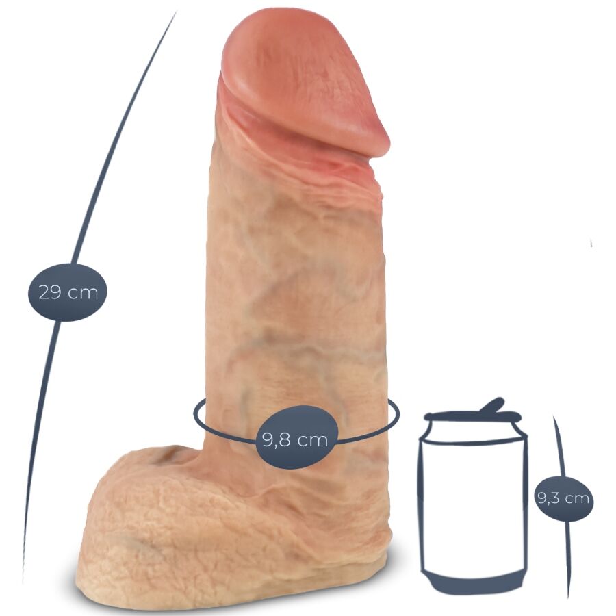 SILEXD - MALLI 1 XTREME PREMIUM SILIKONISTA VALMISTETTU REALISTINEN PENIS 28 CM