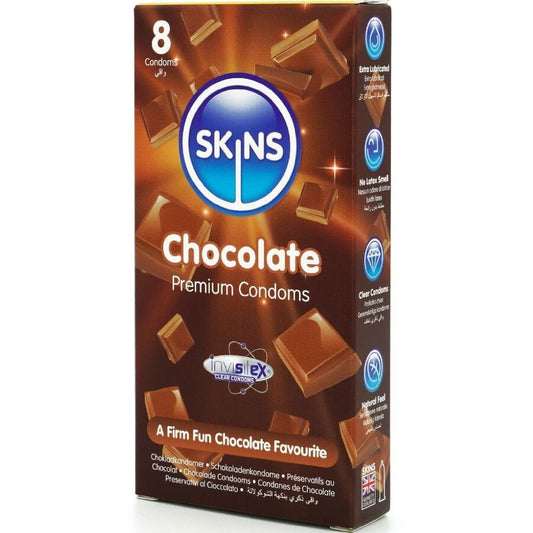 SKINS - SUKLAA PREMIUM -KONDOMIT, 8 KPL