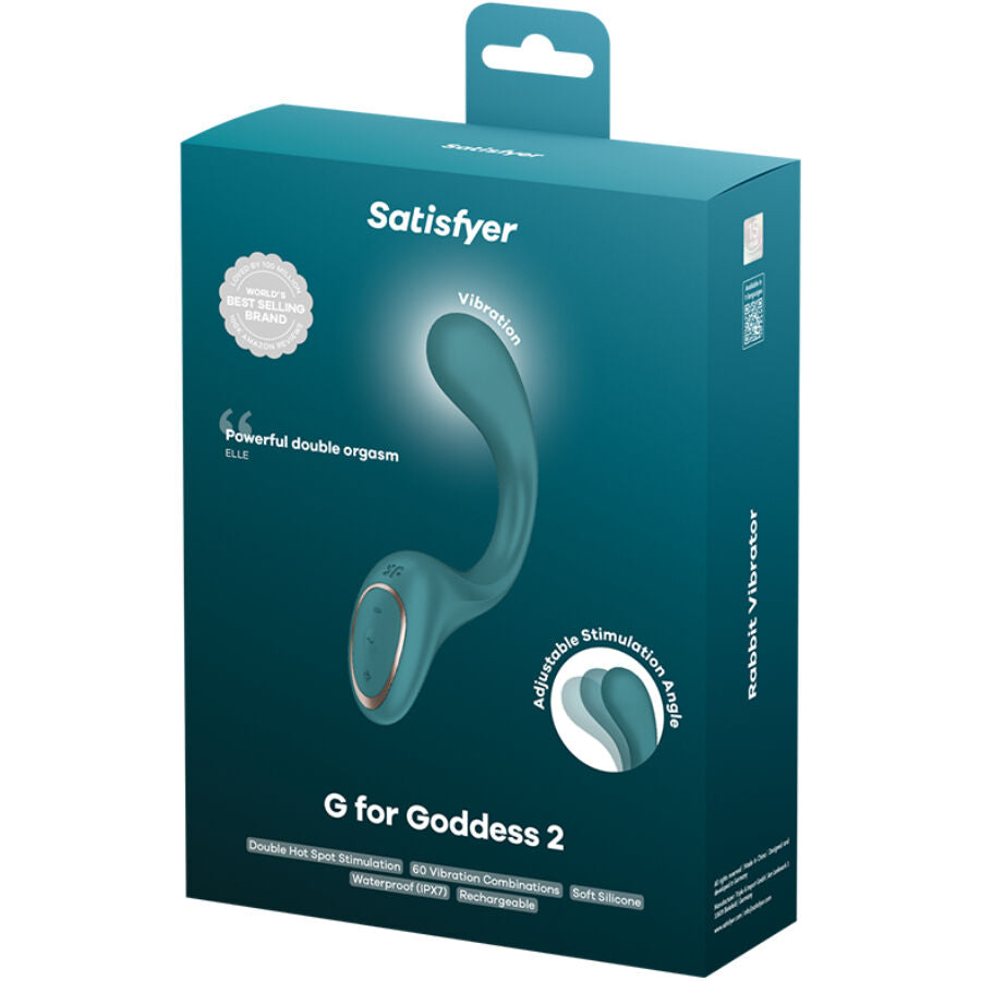 SATISFYER - G FODDES 2 KANIINIVIBRAATORIPULLO VIHREÄ