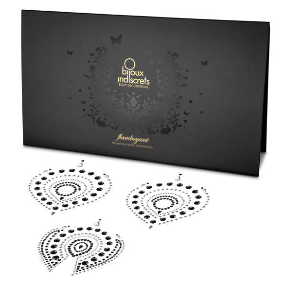 BIJOUX - INDISCRETS FLAMBOYANT BLACK & SILVER