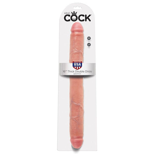 KING COCK - PAKSU KAKSOISDILDO LIHASTA 40,6 CM