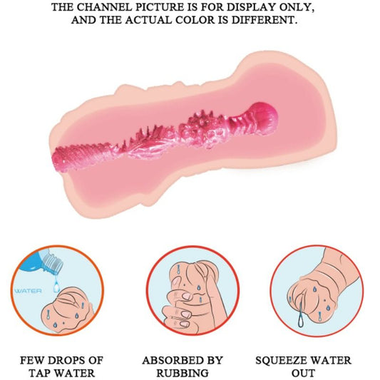 CRAZY BULL - VATTENHUDIG VAGINAMASTURBADOR MED VIBRERANDE KULA