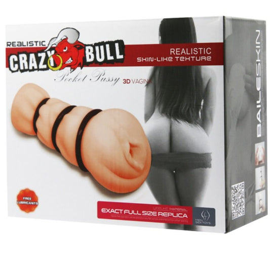 CRAZY BULL - VAGINAMASTURBATOR MED RINGAR