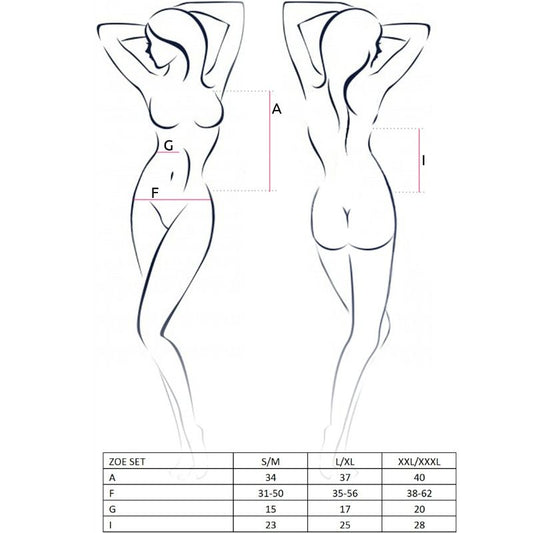 PASSION - NAISTEN ZOE-SETTI KOKO L/XL