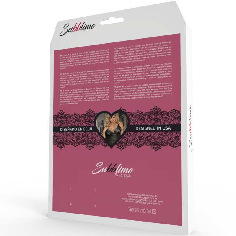 SUBBLIME - QUEEN PLUS PITSI PEIGNOIR-LEIVYHIHAT