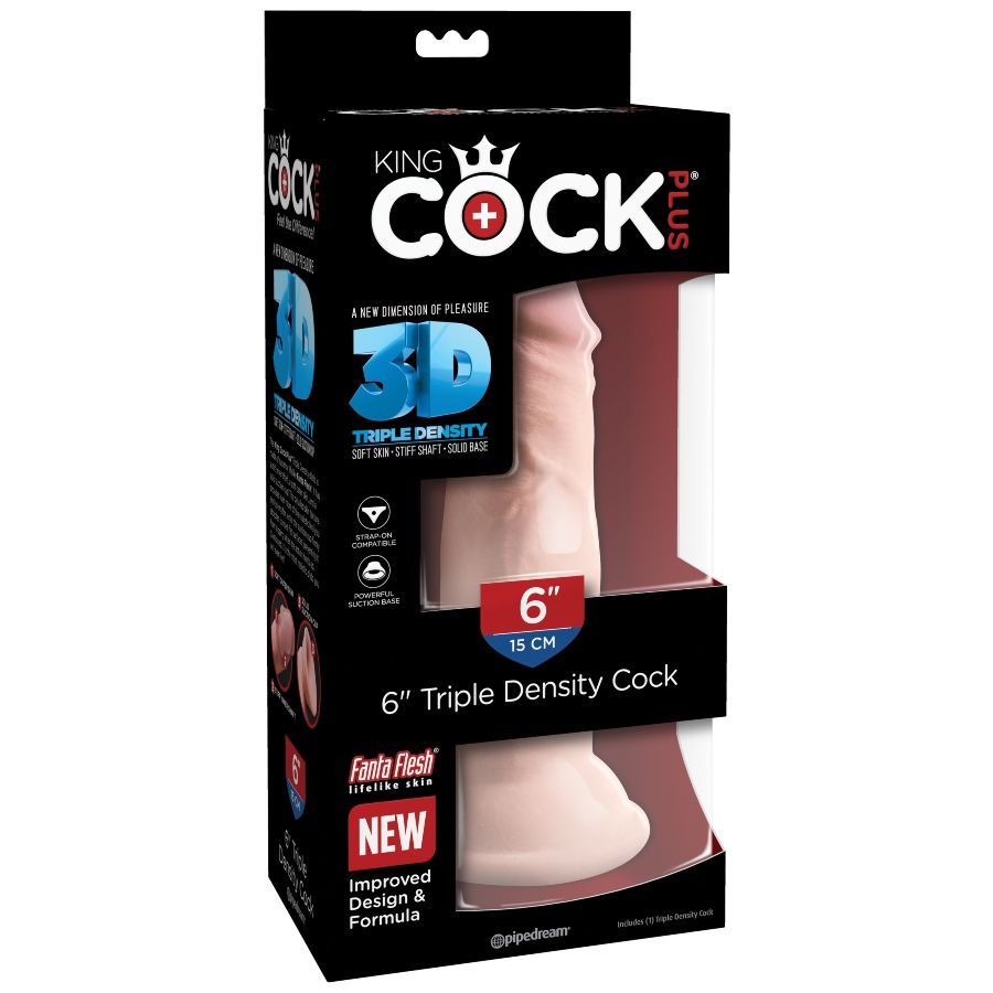 KING COCK - KOLMOISTIHEVYYDIDILDO 15 CM