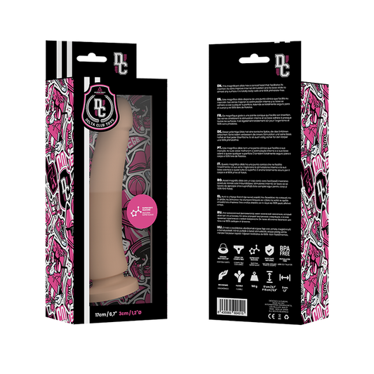 DELTA CLUB - LELUDILDO LUONNOLLISTA LÄÄKETIETEELLISTÄ SILIKONIA 17 CM -O- 3 CM